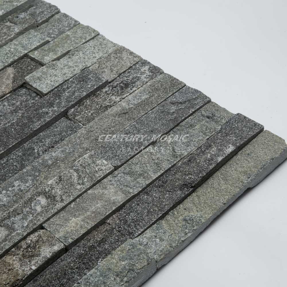 Natural Dark Grey and Rusted Split Culture Stone Wholesale – Centurymosaic
