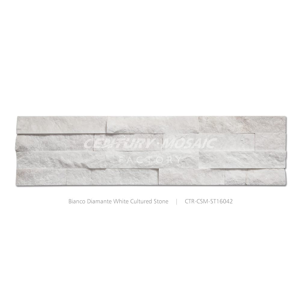 Bianco Diamante White 6"x24" Ledger Panels Wholesale