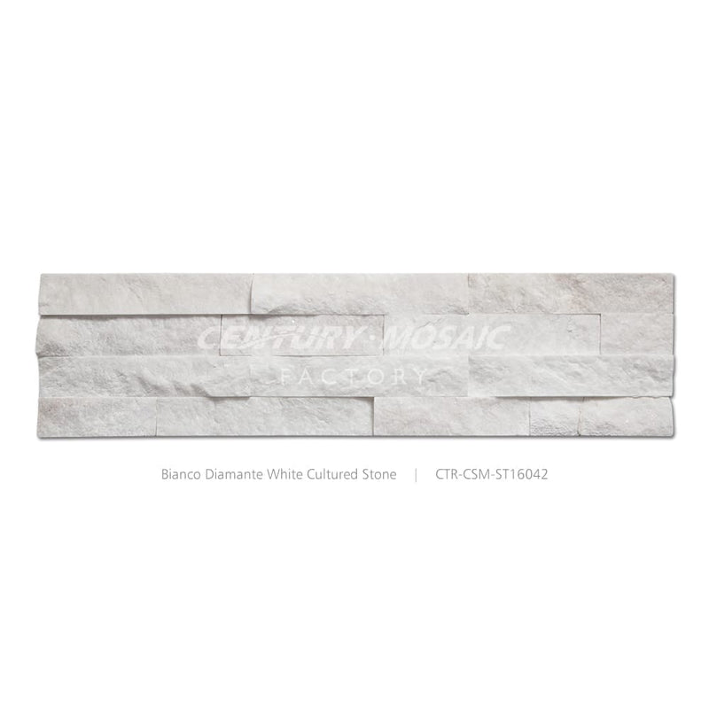 Bianco Diamante White 6"x24" Ledger Panels Wholesale