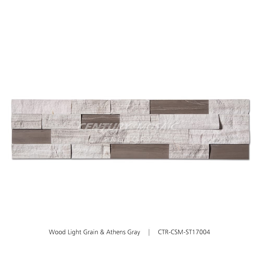 Wood Light Grain & Athens Gray 6"x24" Culture Stone Wholesale