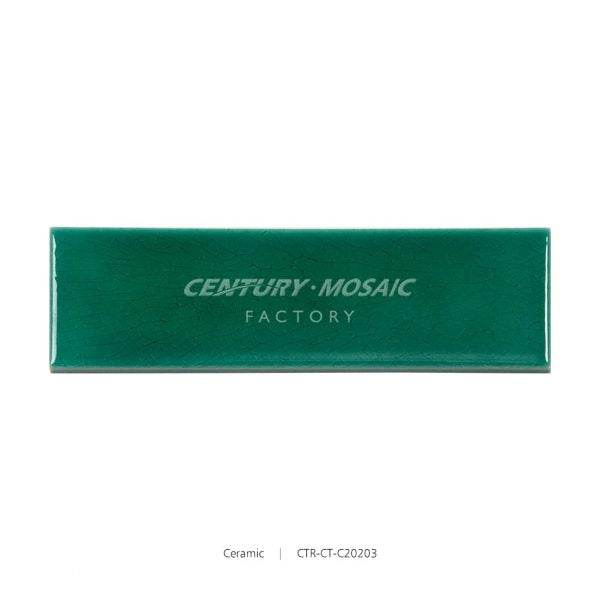 Ceramic Green 3″x 12″ 3D Ice Crackled Tile Wholesale