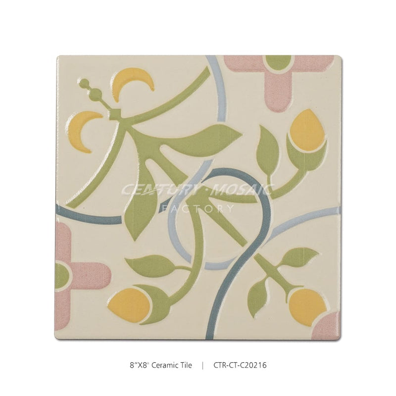 Ceramic Green 8”x 8” Tile Wholesale