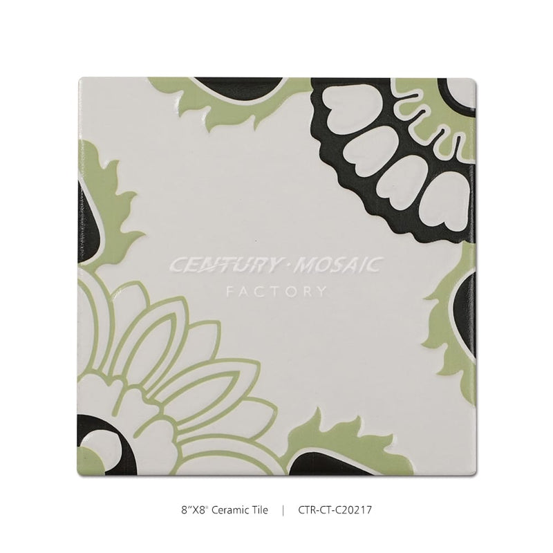 Ceramic Green 8”x 8” Tile Wholesale