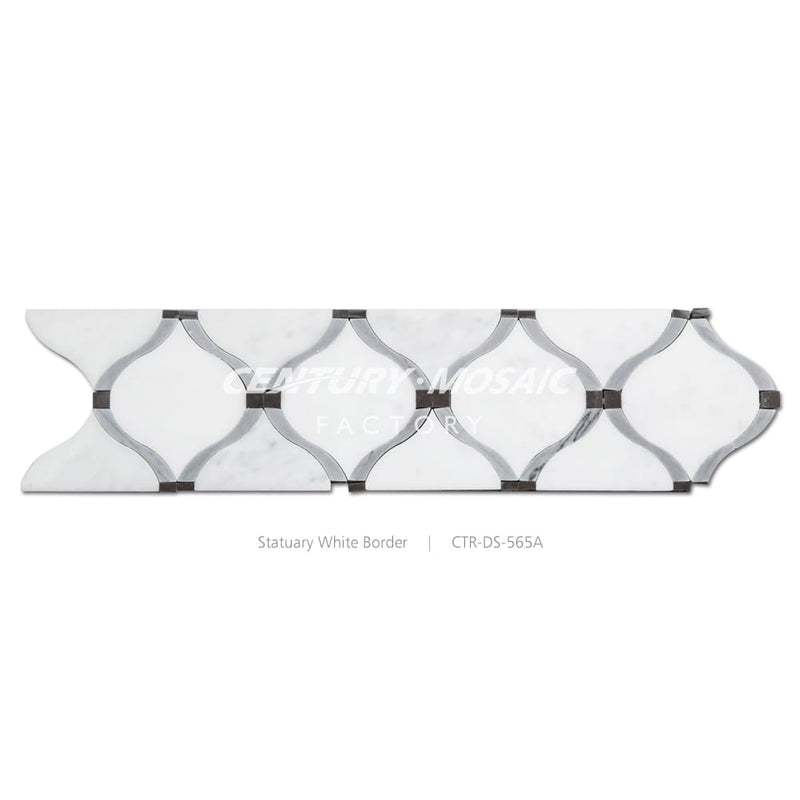 Statuary White & Nero Marquina & Latin Blue Polished Border Wholesale