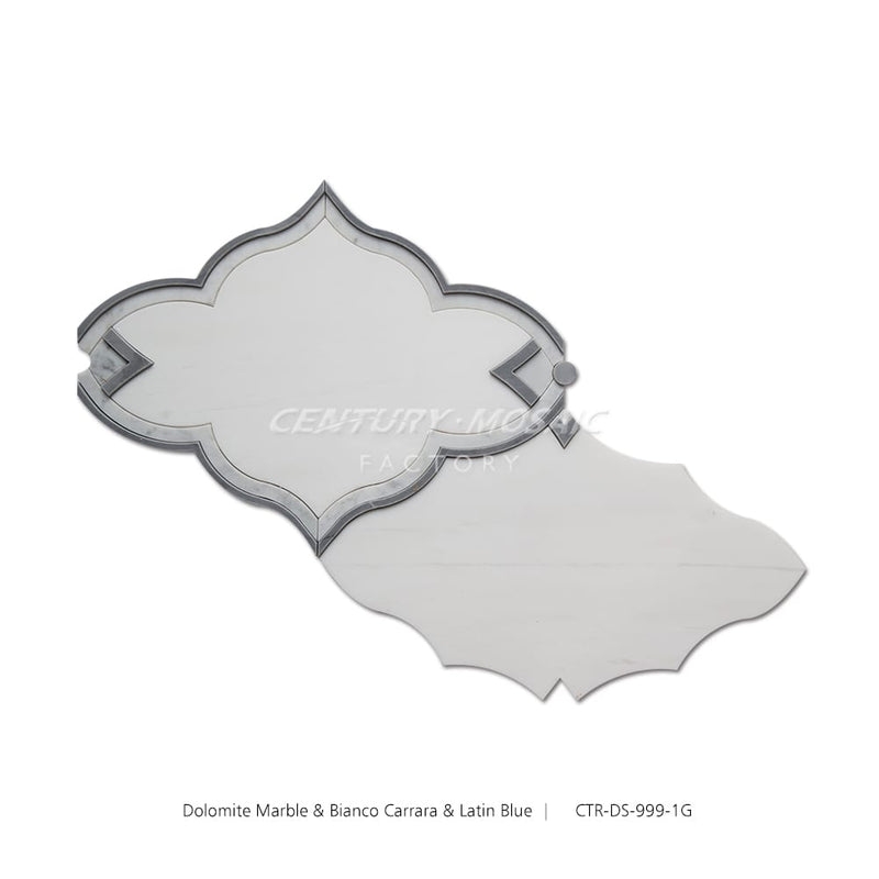 Floating Clouds Waterjet Marble White Cloud Mosaic Thailand Wholesale