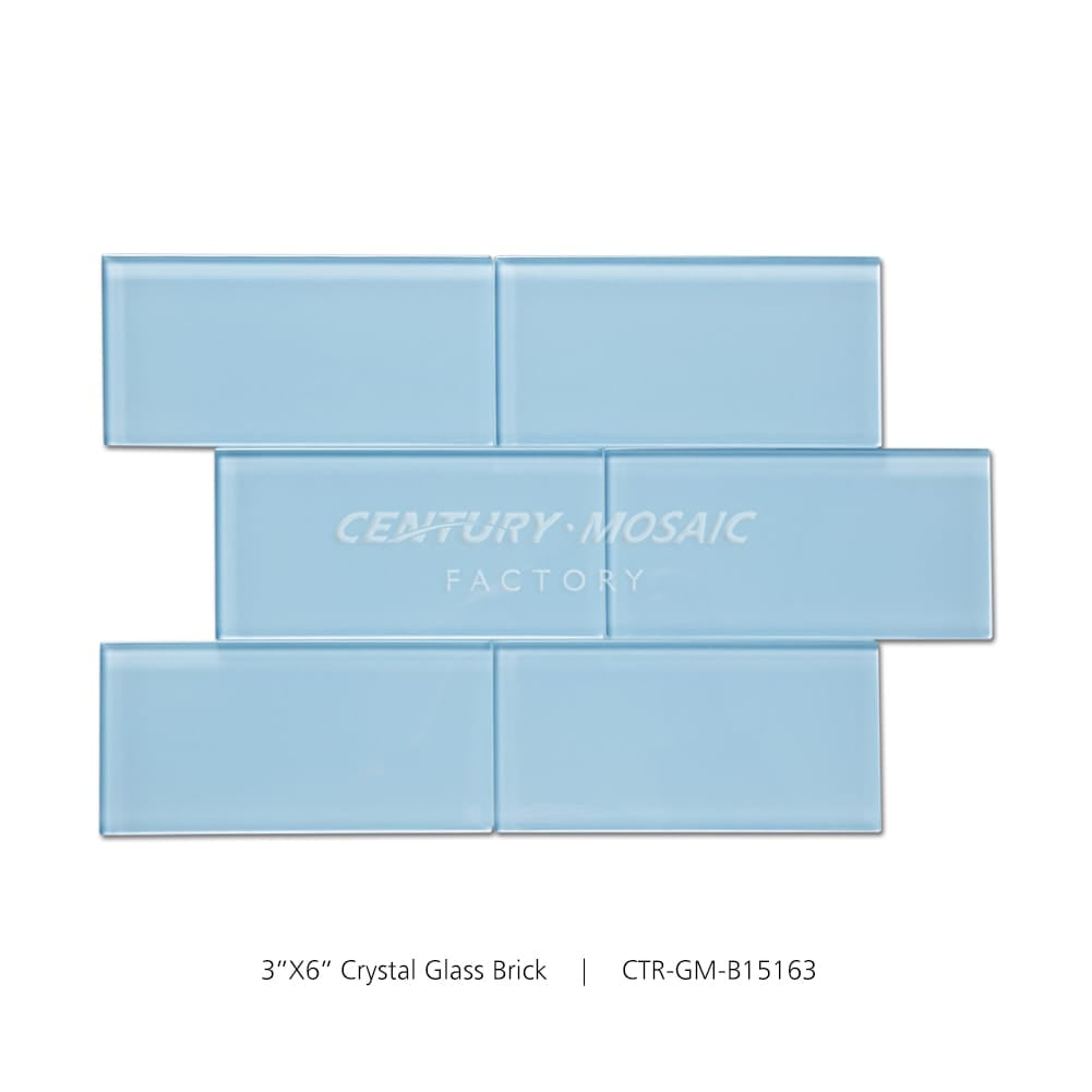 Crystal Glass Blue Tile Wholesale