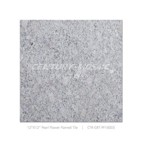 Pearl Flower Granite Gray 12''x 12” Flamed Tile Wholesale