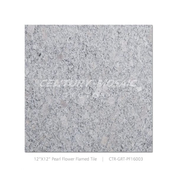 Pearl Flower Granite Gray 12''x 12” Flamed Tile Wholesale