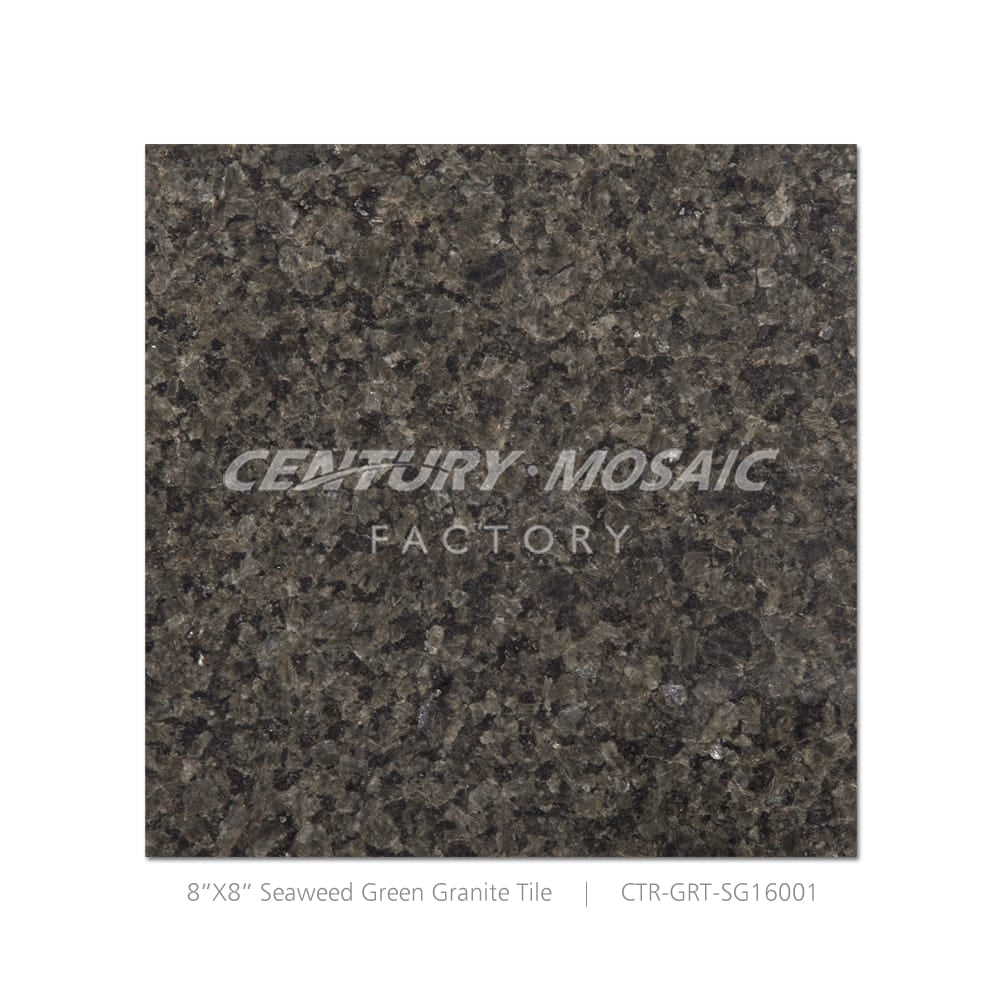 Seaweed Granite Green 8''x 8” Polished Tile Wholesale
