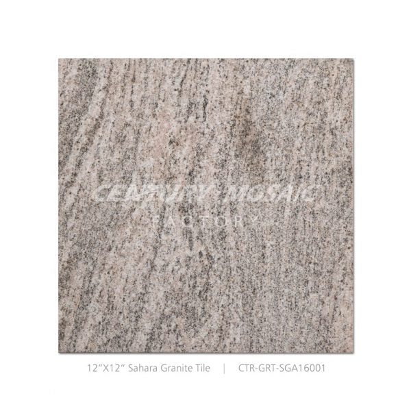 Sahara Granite Beige 12''x 12”  Polished Tile Wholesale