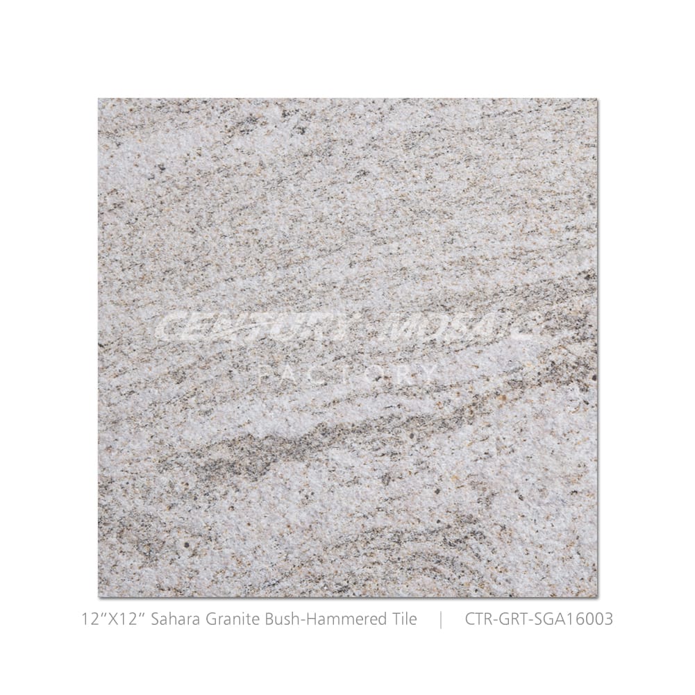 Sahara Granite Brown 12''x 12” Bush-Hammered Tile Wholesale