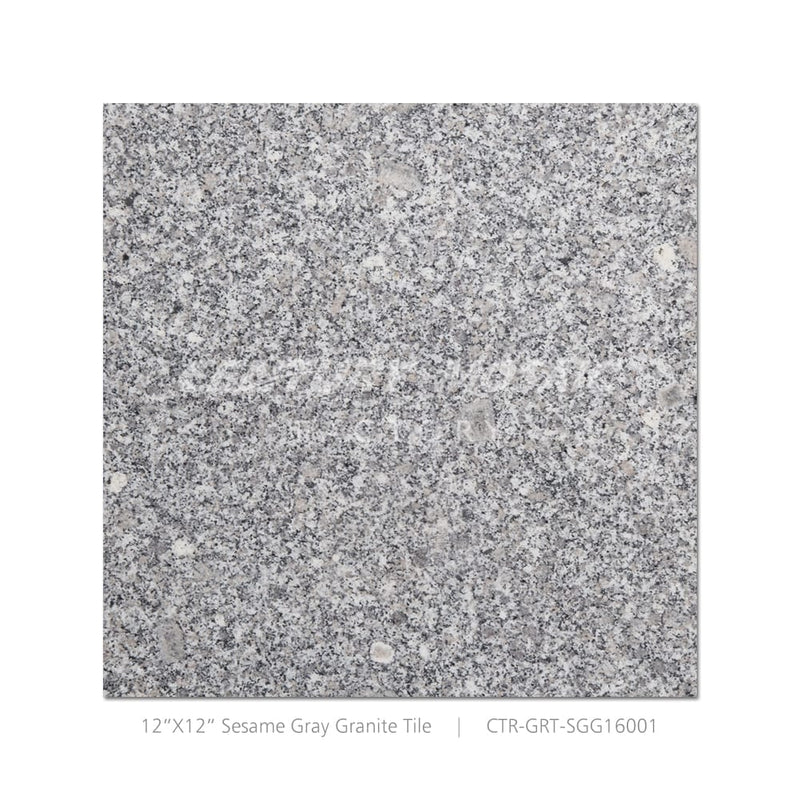 Sesame Gray Granite 12''x 12” Polished Tile Wholesale