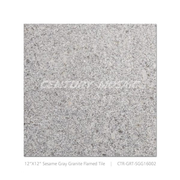 Sesame Gray Granite 12''x 12” Flamed Tile Wholesale