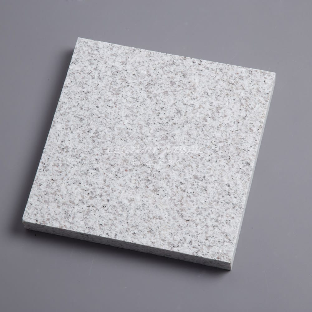 Sardinia White Granite 9 1/2''x 9 1/2” Flamed Tile Wholesale ...