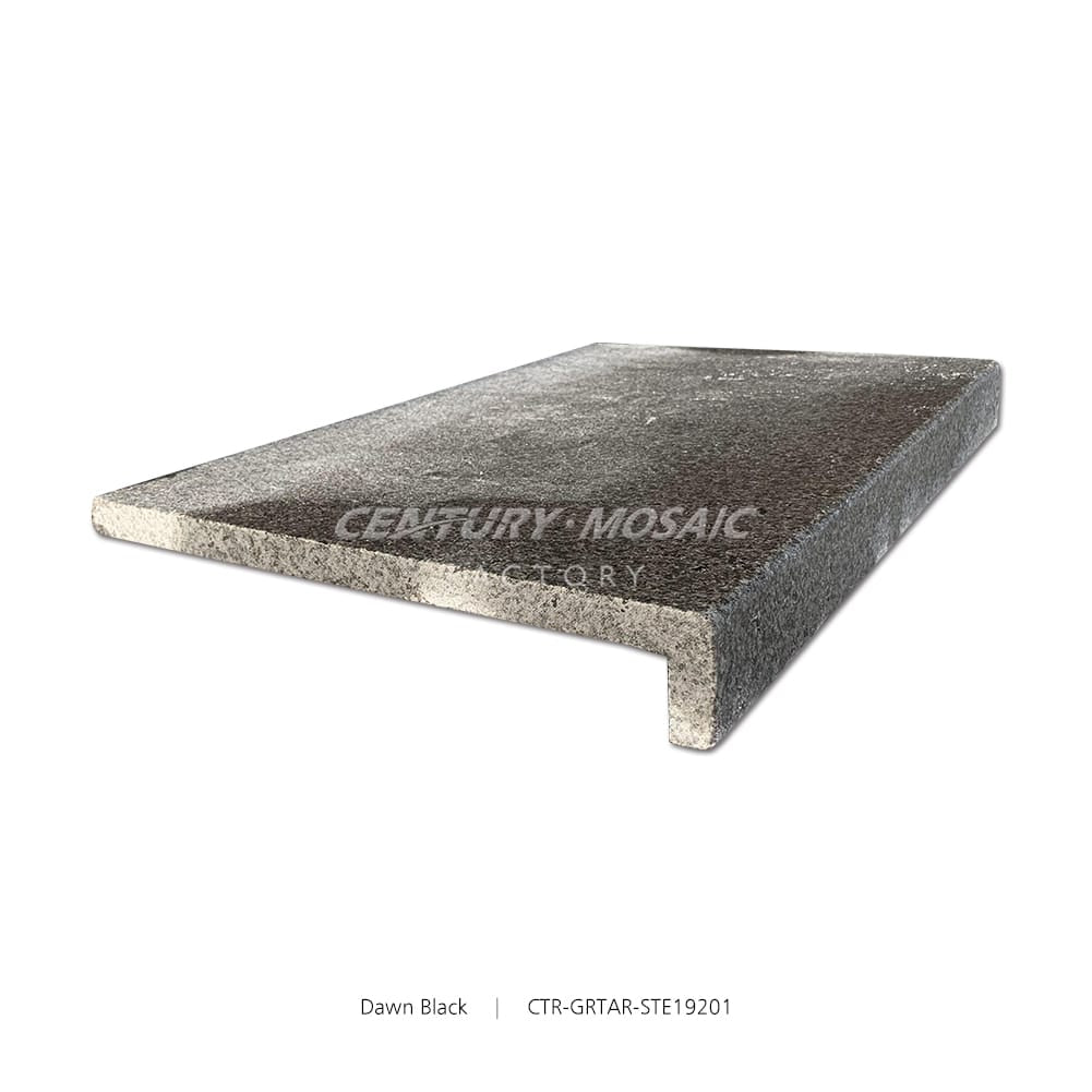 Dawn Black Granite 12''x 12” Coping Tile Wholesale