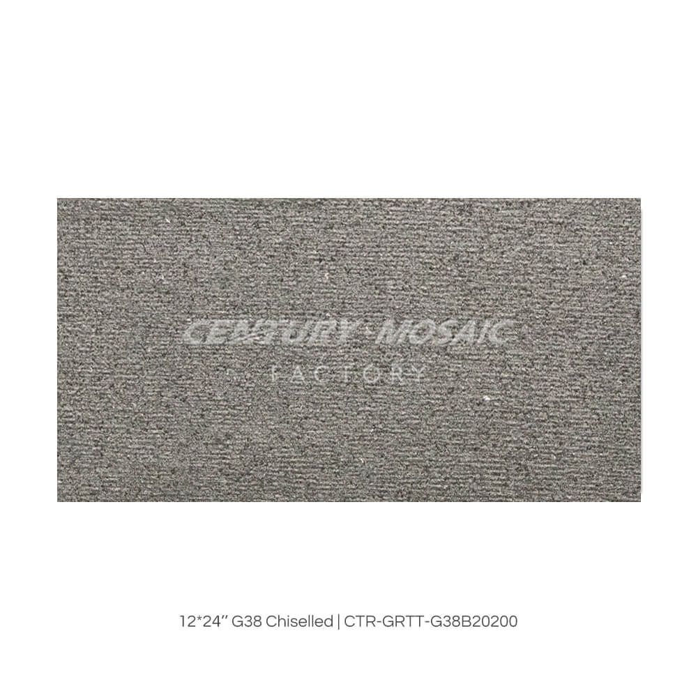 G38 Granite Gray 12''x 24” Chiselled Tile Wholesale