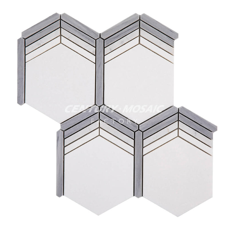 Sky Mirror Marble Polished Mosaic Wholesale