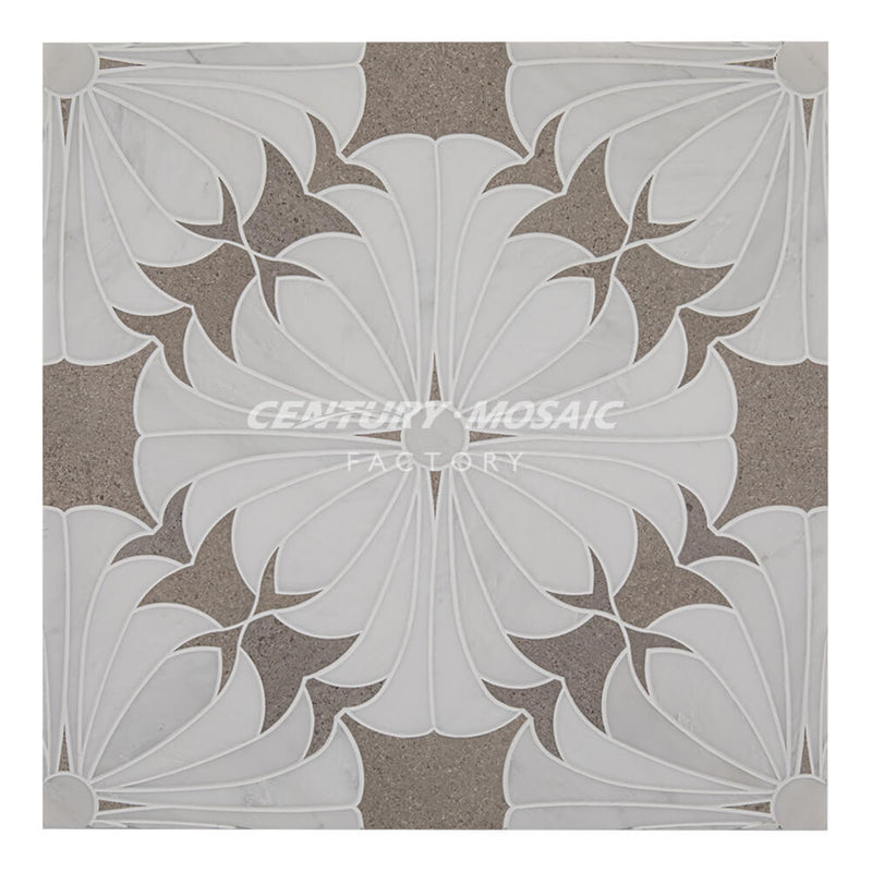 Forever Rush Waterjet Marble Polished Mosaic Wholesale