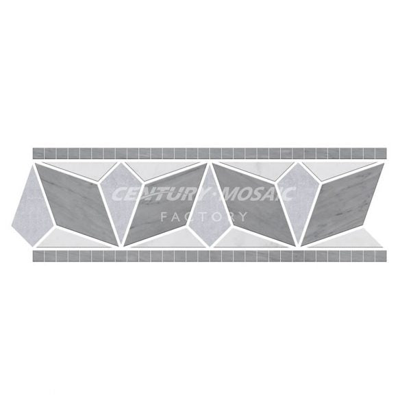 Folding Airplane Marble Gray Polished Border Tile Wholesale