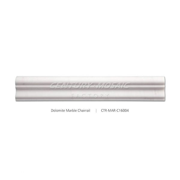 Dolomite White Marble Polished Chair Rail Wholesale