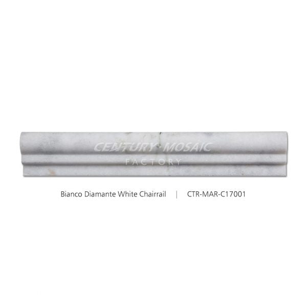 Bianco Diamante Marble White Polished Chair Rail Wholesale