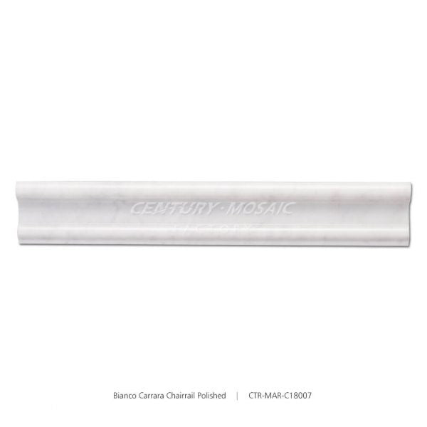 Bianco Carrara Marble Polished Chair Rail Wholesale