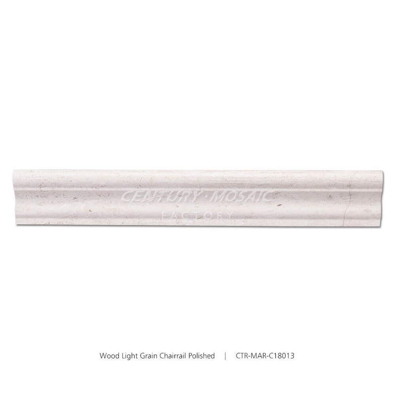 Wood Light Grain Marble Polished Chair Rail Wholesale