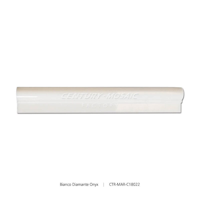 Bianco Diamante Onyx Marble White Polished Chair Rail Wholesale