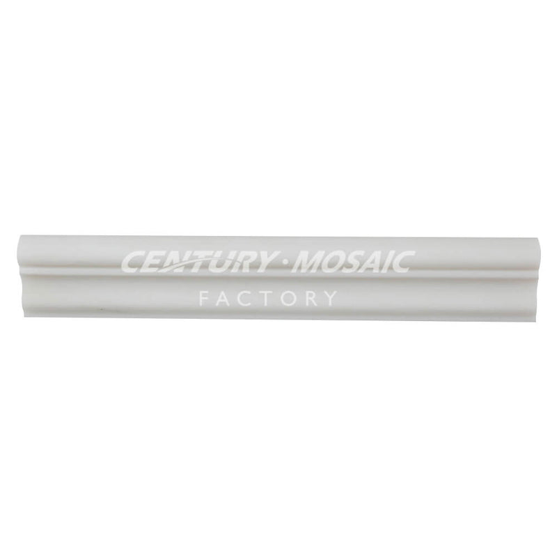 Lasa Calacatta White Polished Marble Chair Rail Wholesale