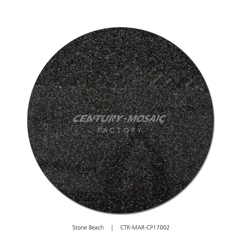 Stone Beach Granite Round Black Polished Coffee Table Countertop Wholesale