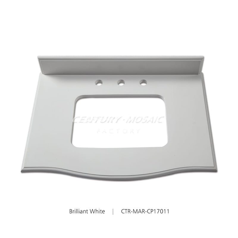 Brilliant White Marble Polished Countertop Wholesale