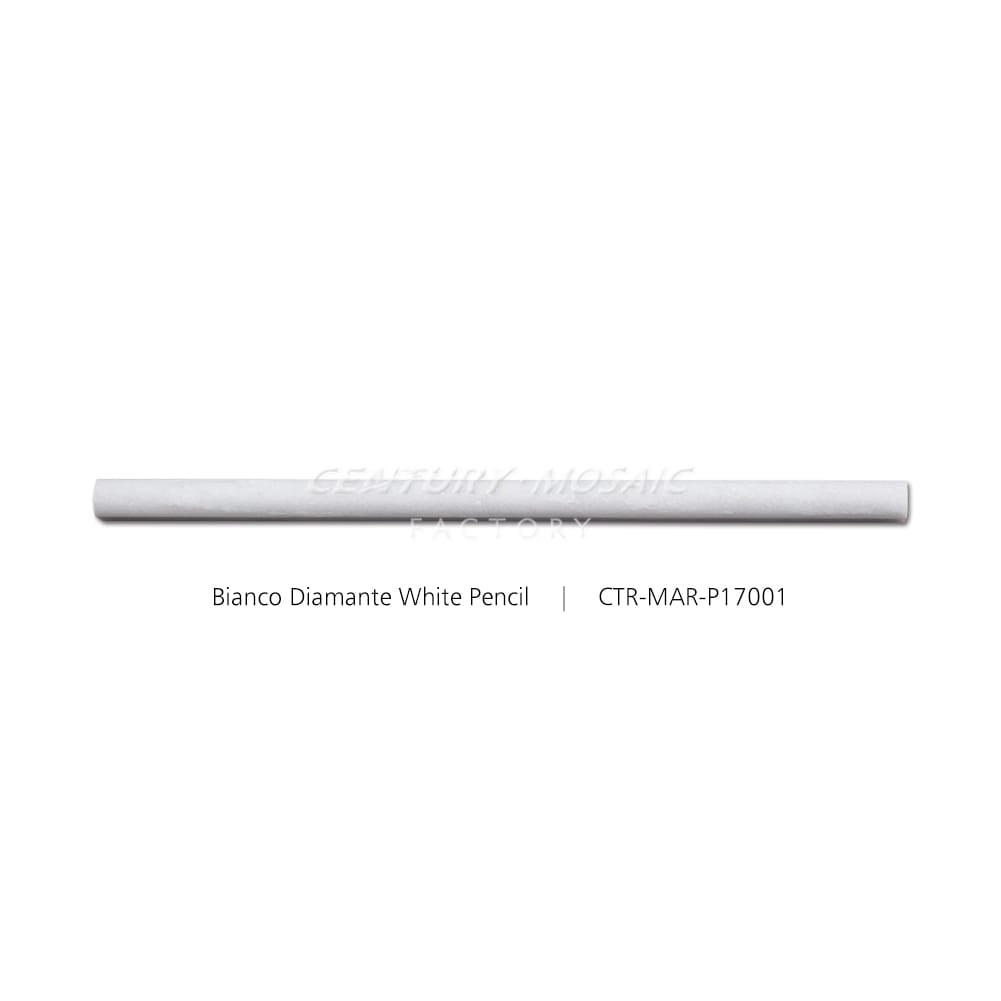 Bianco Diamante White Marble Polished Pencil Liners Wholesale