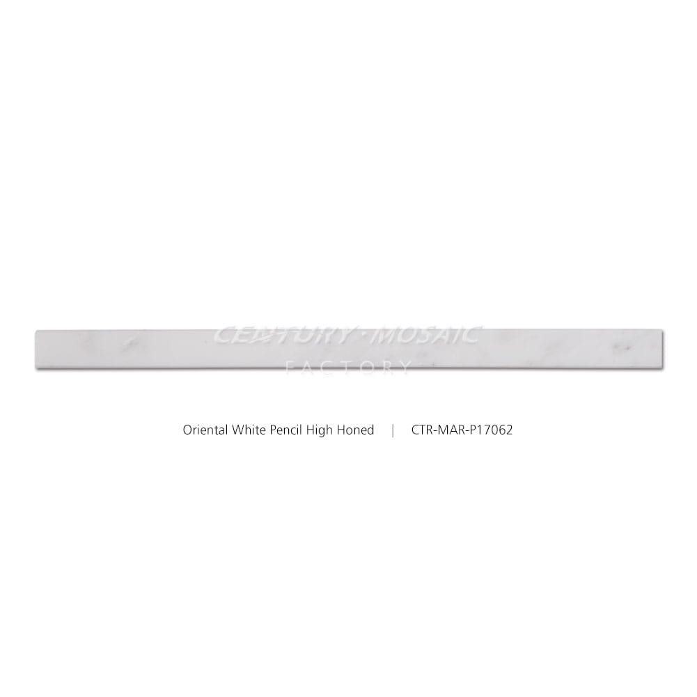 Oriental White Marble Honed Pencil Liners Wholesale