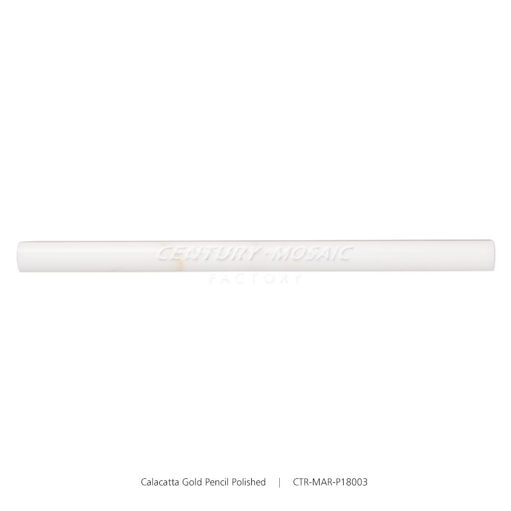 Calacatta Gold Half Round Polished Pencil Liners Wholesale
