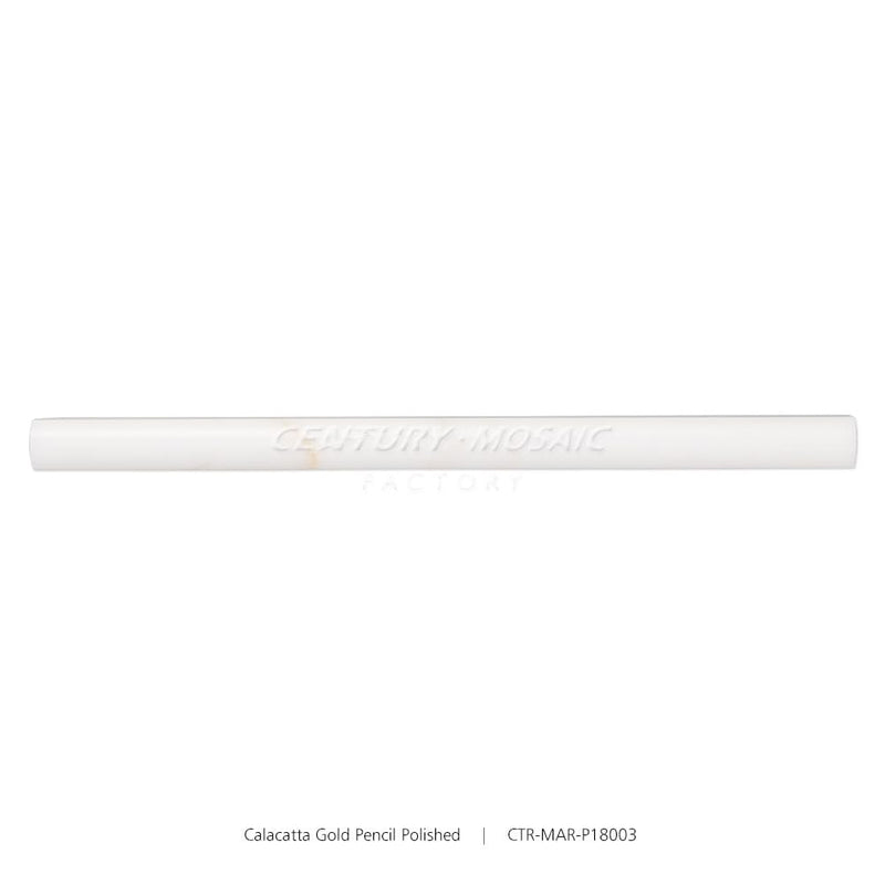 Calacatta Gold Half Round Polished Pencil Liners Wholesale