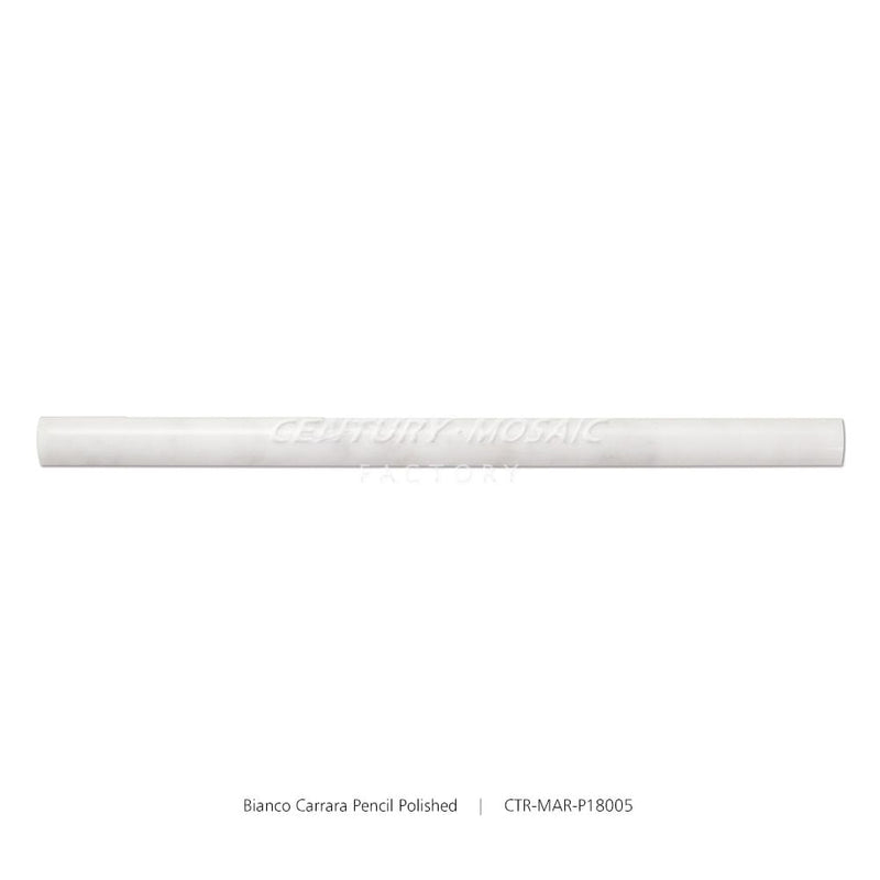 Bianco Carrara White Polished Pencil Liners Wholesale