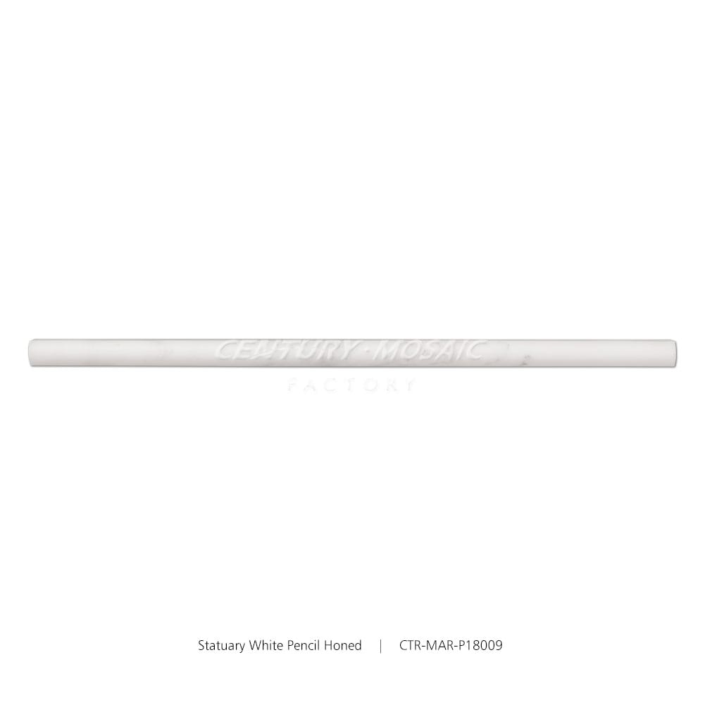 Statuary White Marble High Honed Pencil Liners Wholesale