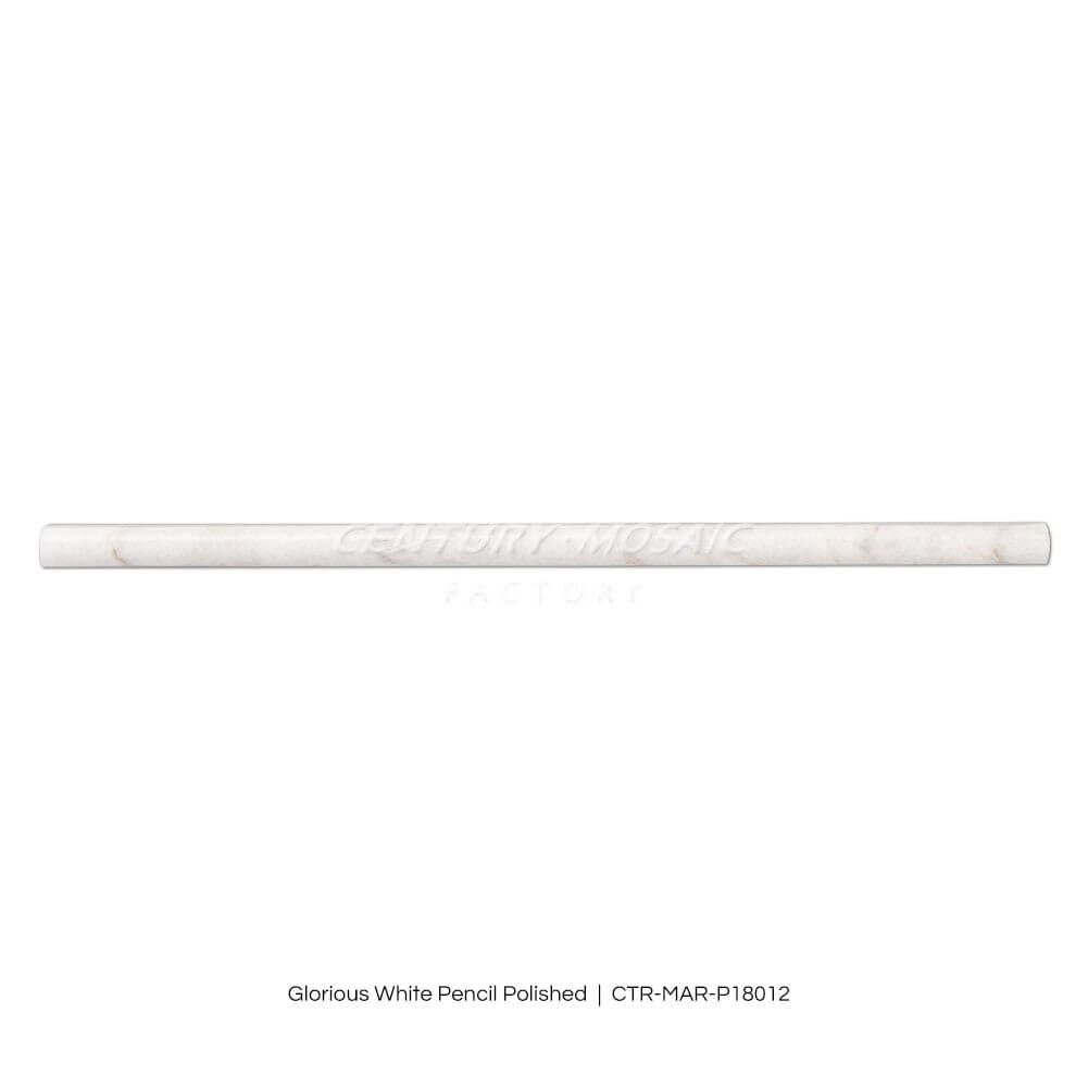 Glorious White Marble Polished Pencil Liners Wholesale