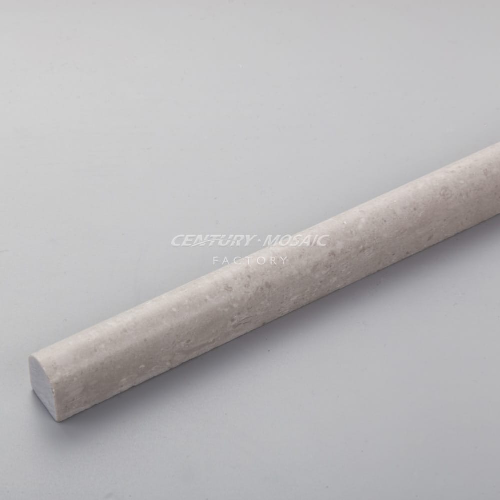 Cinderella Gray Marble Honed Pencil Liners Wholesale Centurymosaic