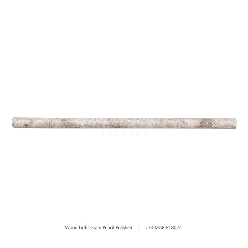 Wood Light Grain Beige Marble Polished Pencil Liners Wholesale