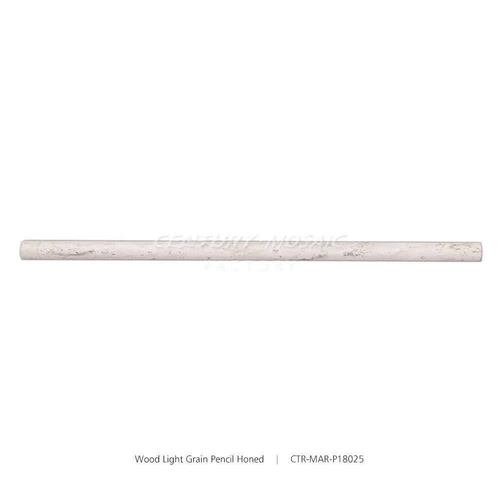 Wood Light Grain Beige Marble Honed Pencil Liners Wholesale
