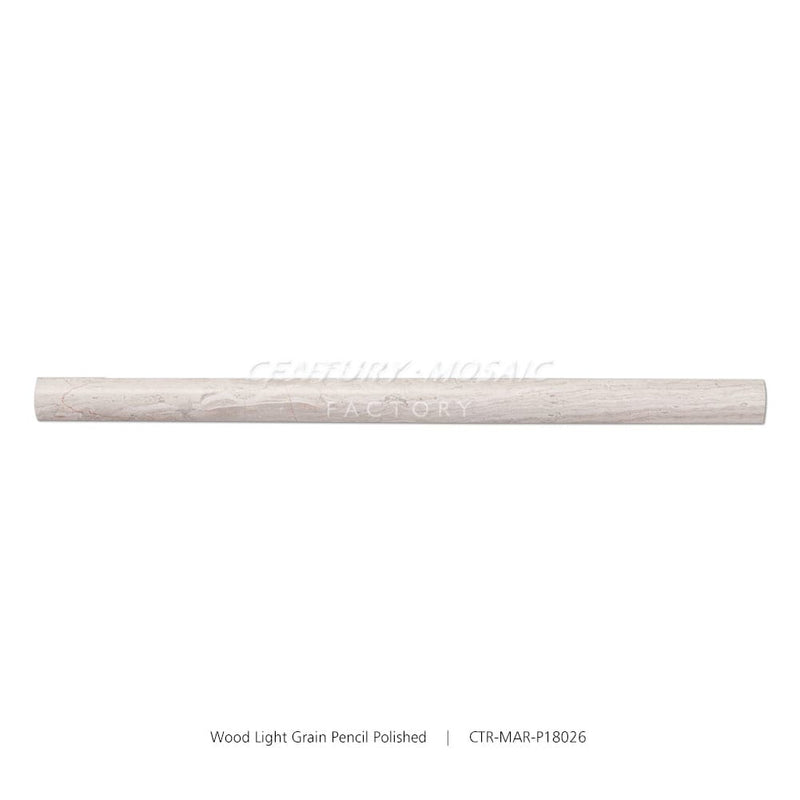 Wood Light Grain Beige Marble Polished Pencil Liners Wholesale