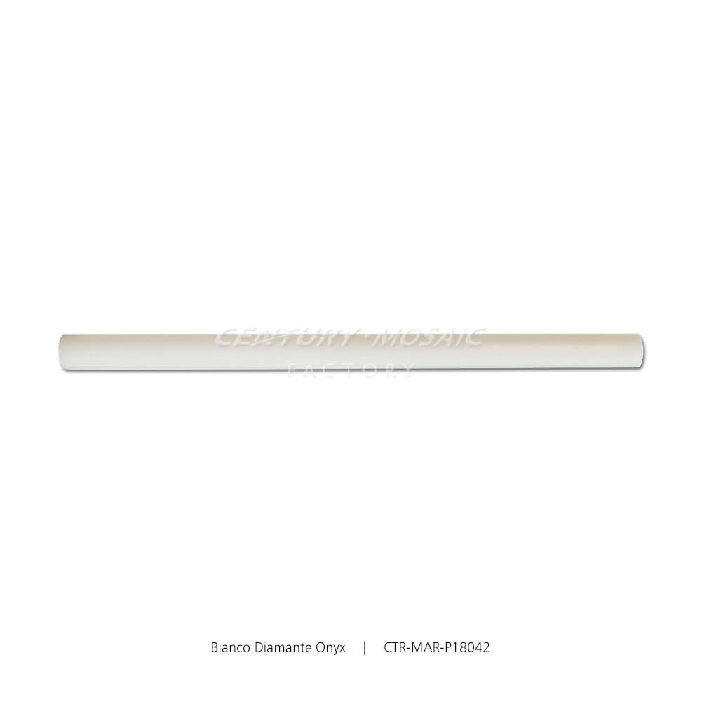 Bianco Diamante Onyx White Marble Honed Pencil Liners Wholesale