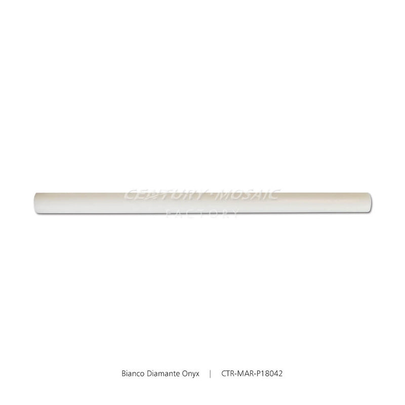 Bianco Diamante Onyx White Marble Honed Pencil Liners Wholesale