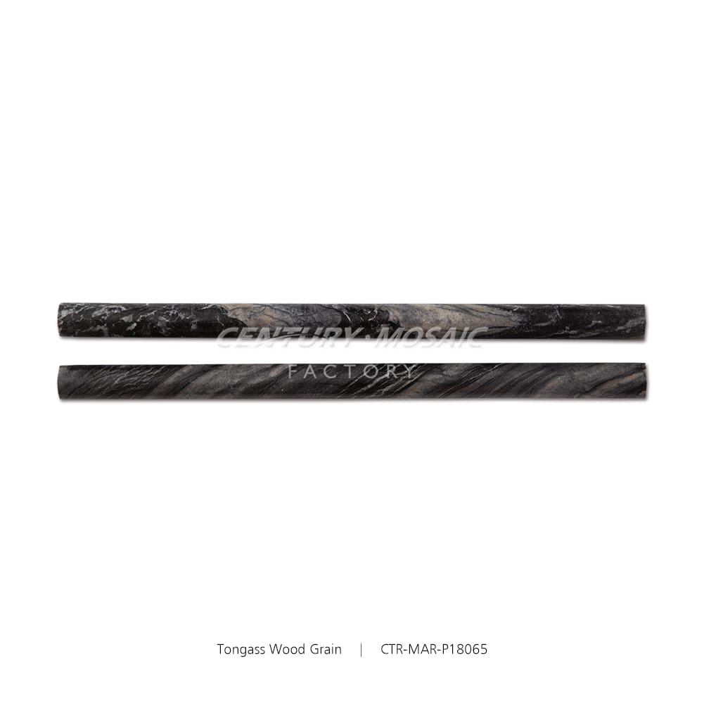 Tongass Wood Grain Gray Marble Polished Pencil Liners Wholesale