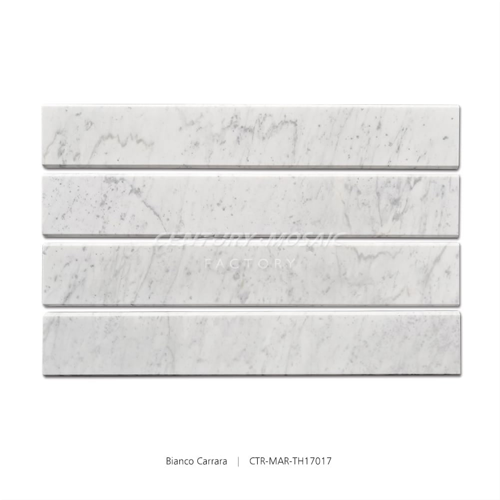 Bianco Carrara Double Beveled Honed Threshold Wholesale