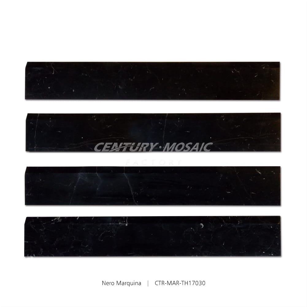 Nero Marquina Marble Black Polished Threshold Wholesale