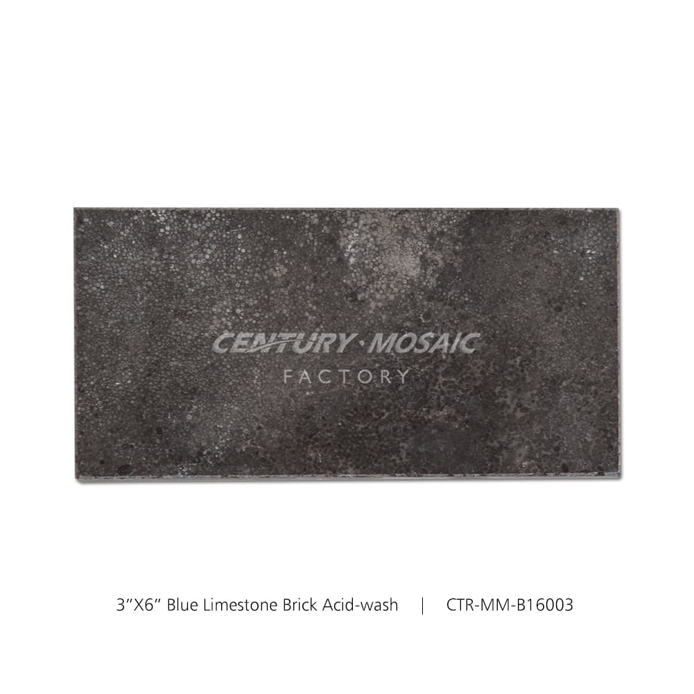 Blue Limestone Gray 3''x 6'' Acid-wash  Tile Wholesale