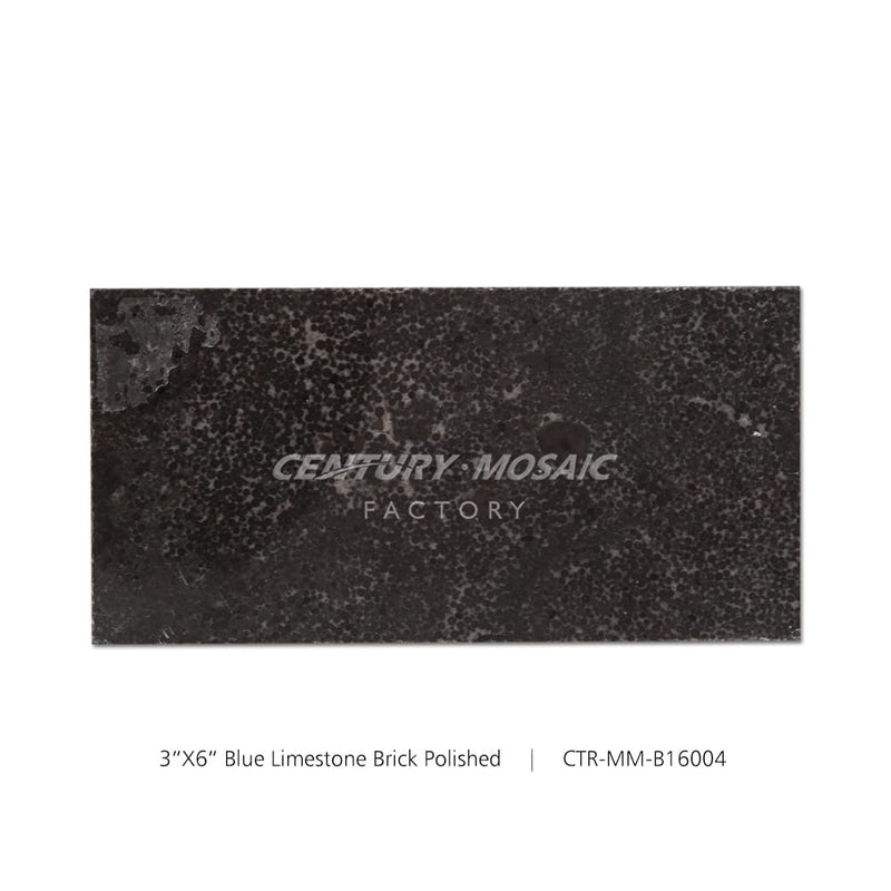 Blue Limestone Gray 3''x 6'' Polished Tile Wholesale