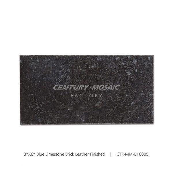 Blue Limestone Gray 3''x 6'' Leather Tile Wholesale